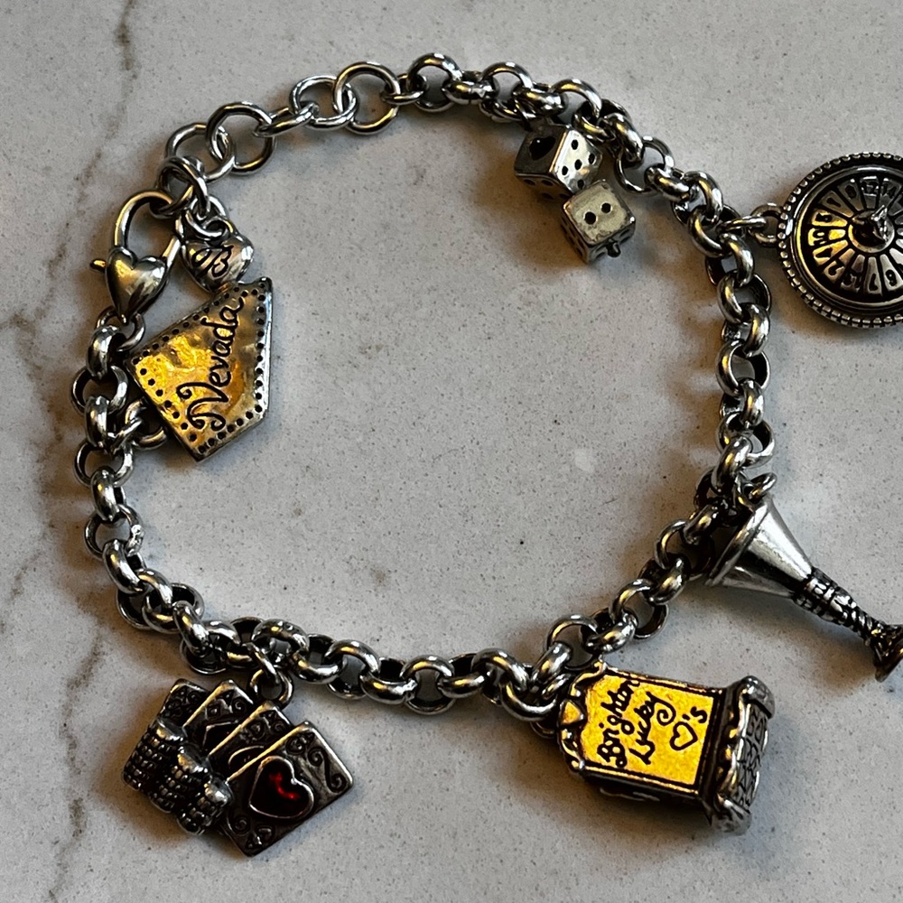 Brighton Casino Themed Charm Bracelet